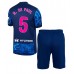 Maillot de foot Atletico Madrid Rodrigo De Paul #5 Troisième vêtements enfant 2024-25 Manches Courtes (+ pantalon court)